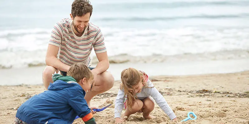 Making a sand castle